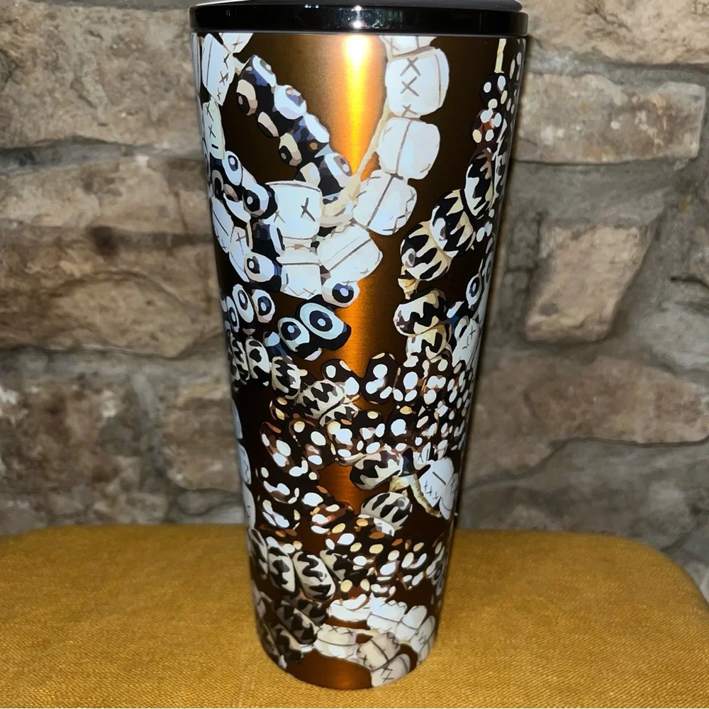 NWT Starbucks Shade Akanbi Batik Beads 24oz 720ML Stainless Steel Cold Cup